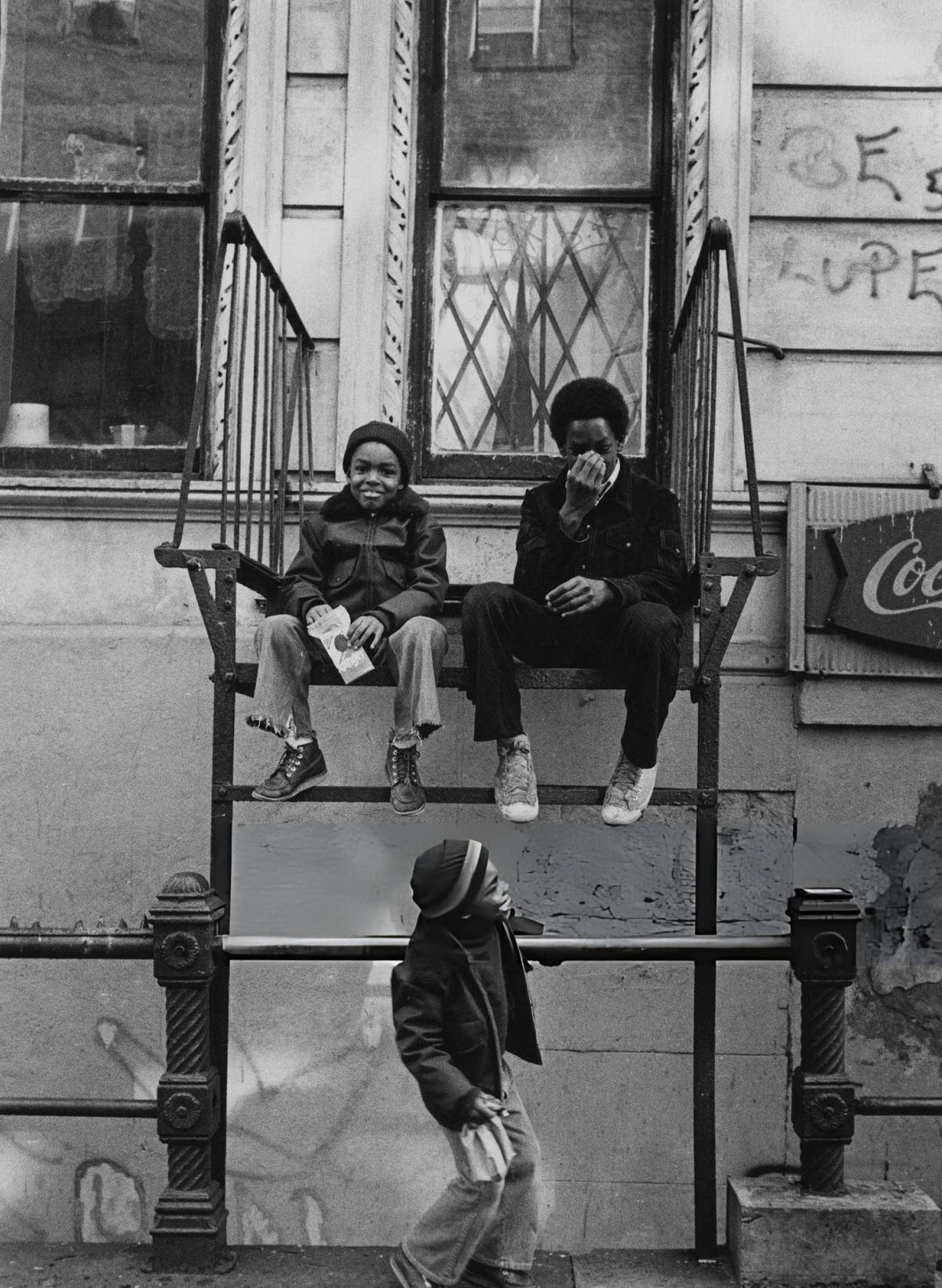 Three Boys In Harlem, 1975.