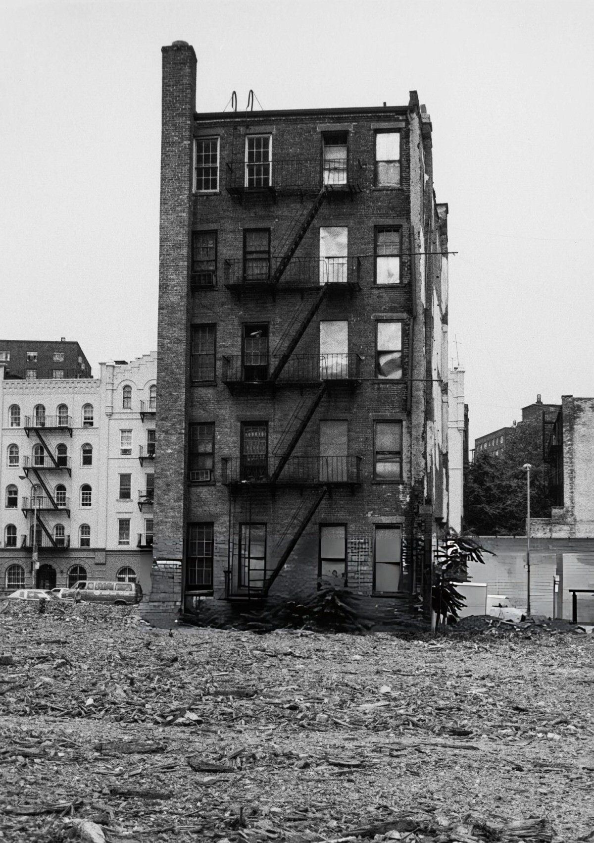 Isolated Building In Harlem, 1975.