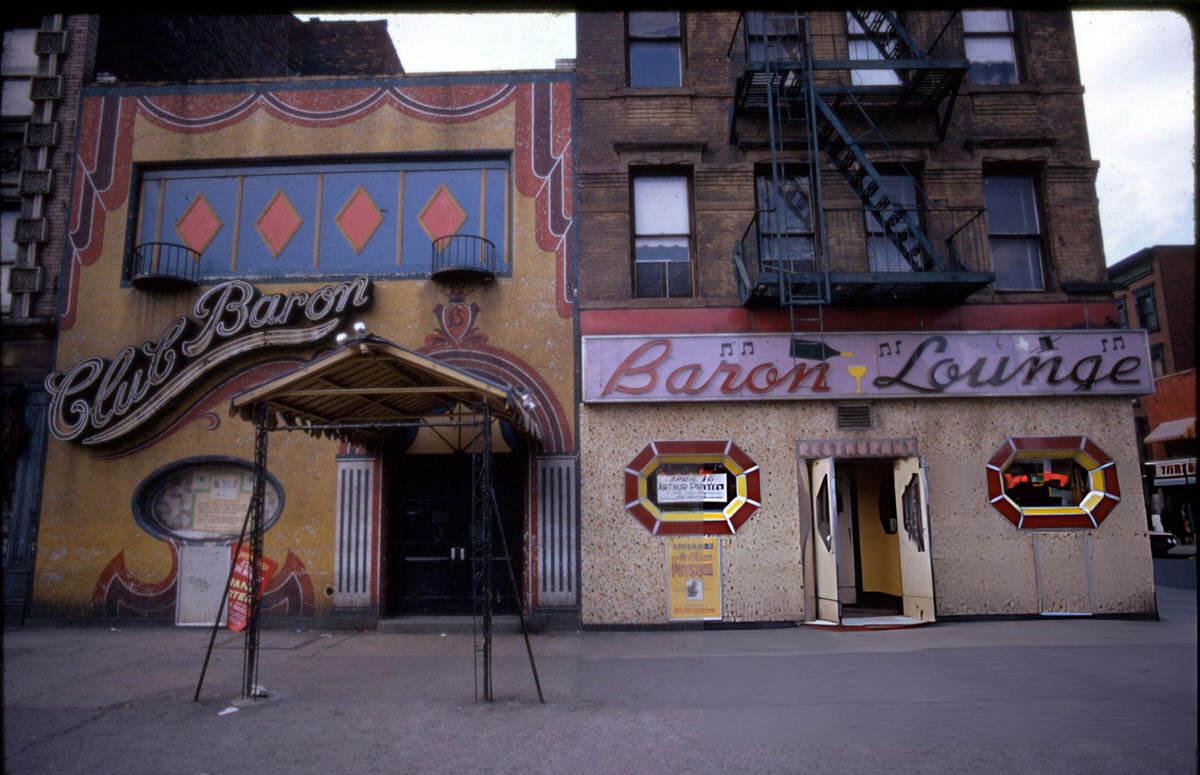 Exterior Of The Club Baron And Baron Lounge Jazz Club, Harlem, 1970S.