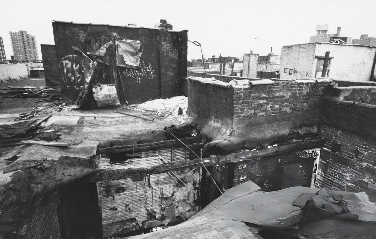 Aftermath Of A Rooftop Fire, Harlem, 1976.