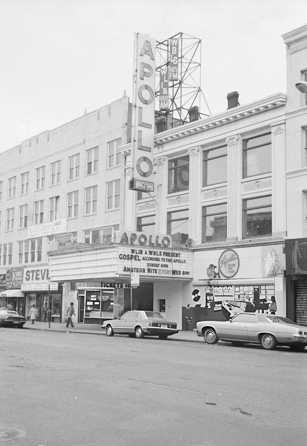 Exterior Of The Apollo Theater, New York, 1984.