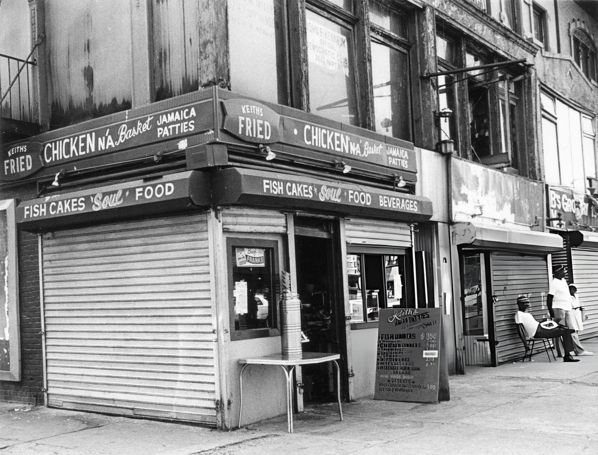 Keith'S Fried Restaurant On Lenox Avenue, Harlem, 1985.