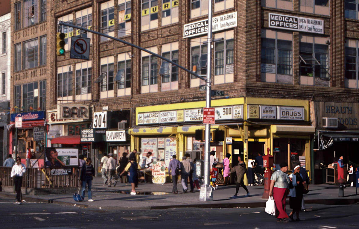 Street In Harlem, 1985.