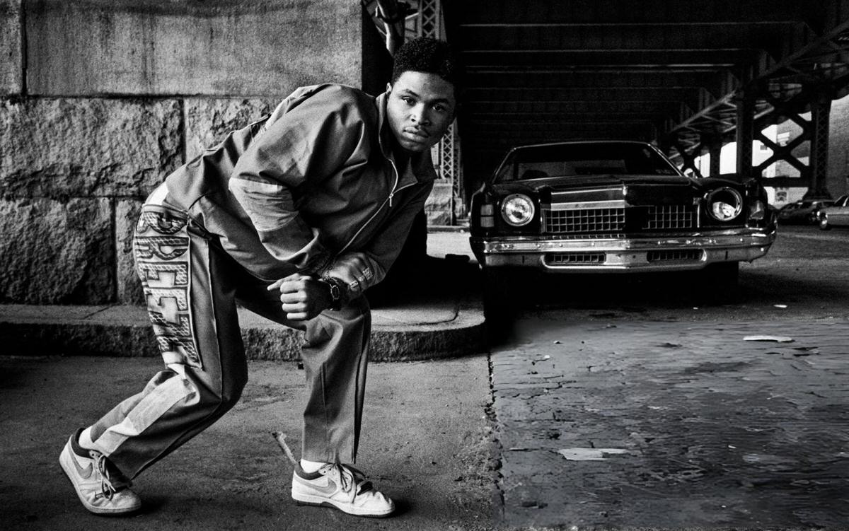 Rapper Mc Breeze In Harlem, 1987.