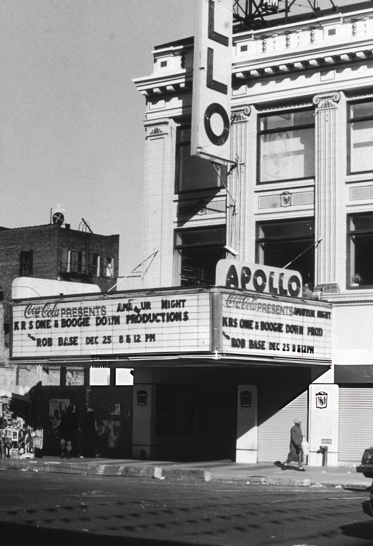 Apollo Theater Marquee Featuring Krs-One And Boogie Down Productions, Harlem, 1988.