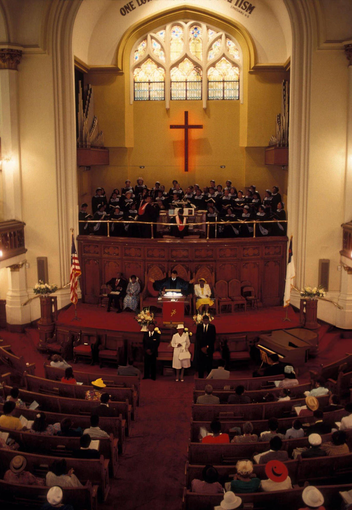 Gospel Service In A Harlem Church, 1989.