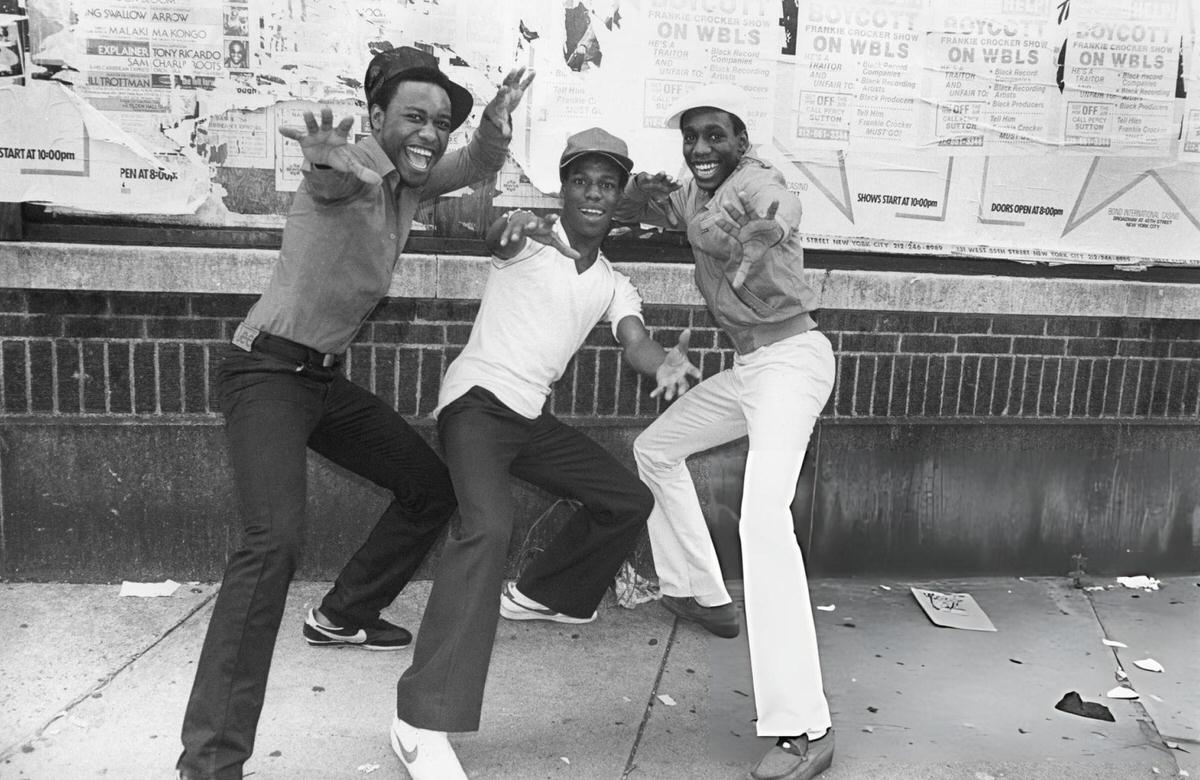 Rap Group Treacherous Three In Harlem.