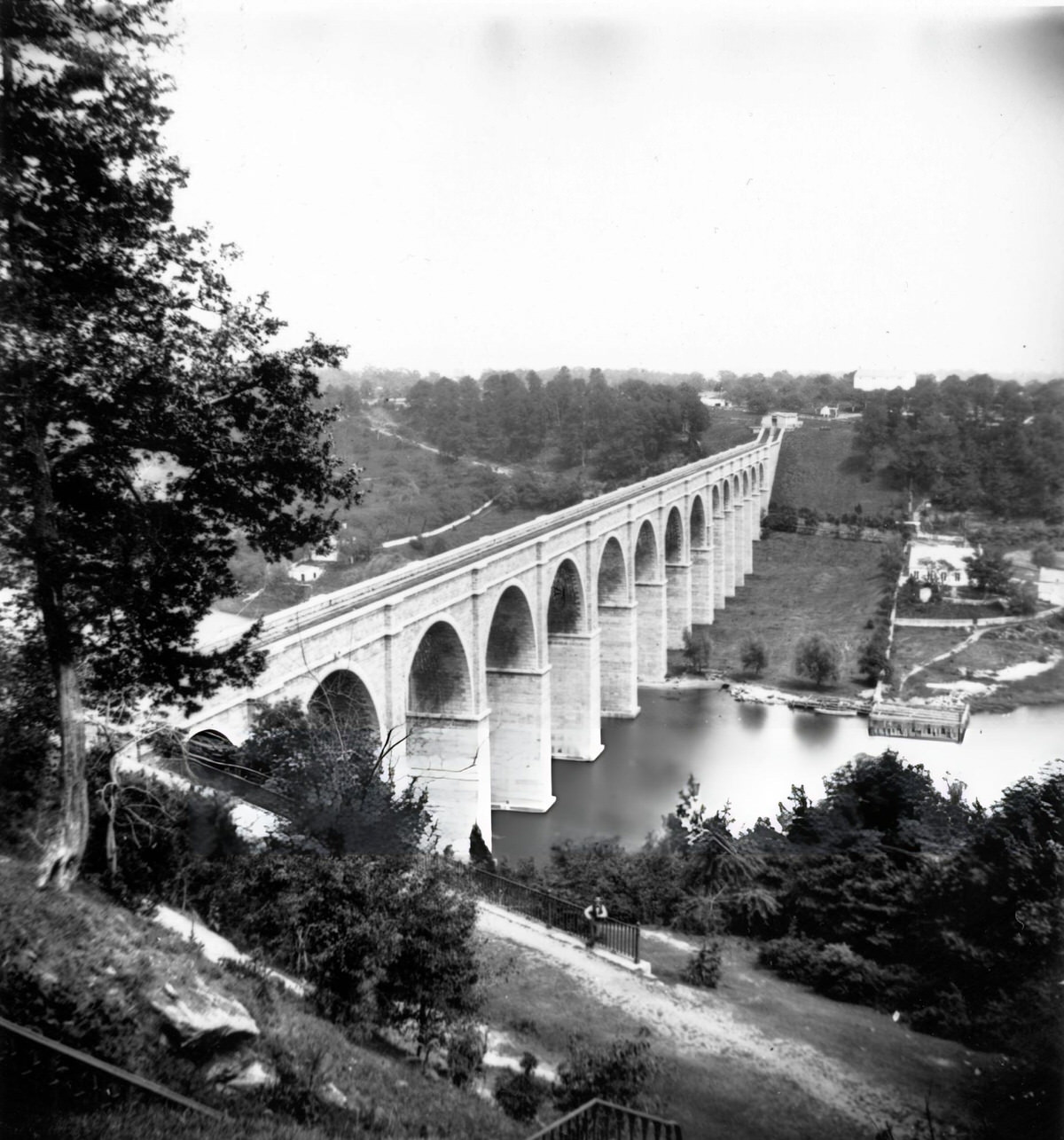 High Bridge Aqueduct Near Harlem, New York, 1859.