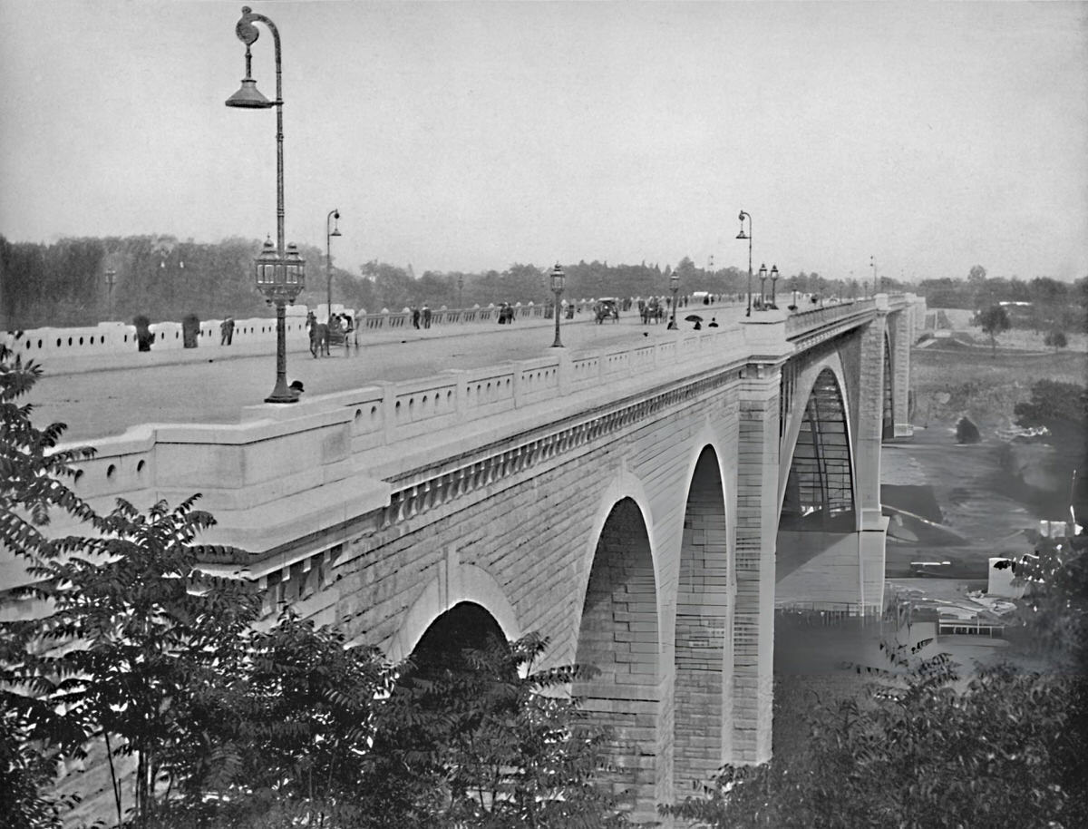 Washington Bridge Over The Harlem River, New York, 1897.