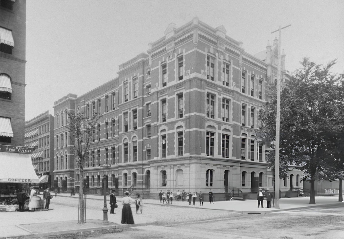 Lenox Avenue Near 134Th Street, Harlem, 1898.