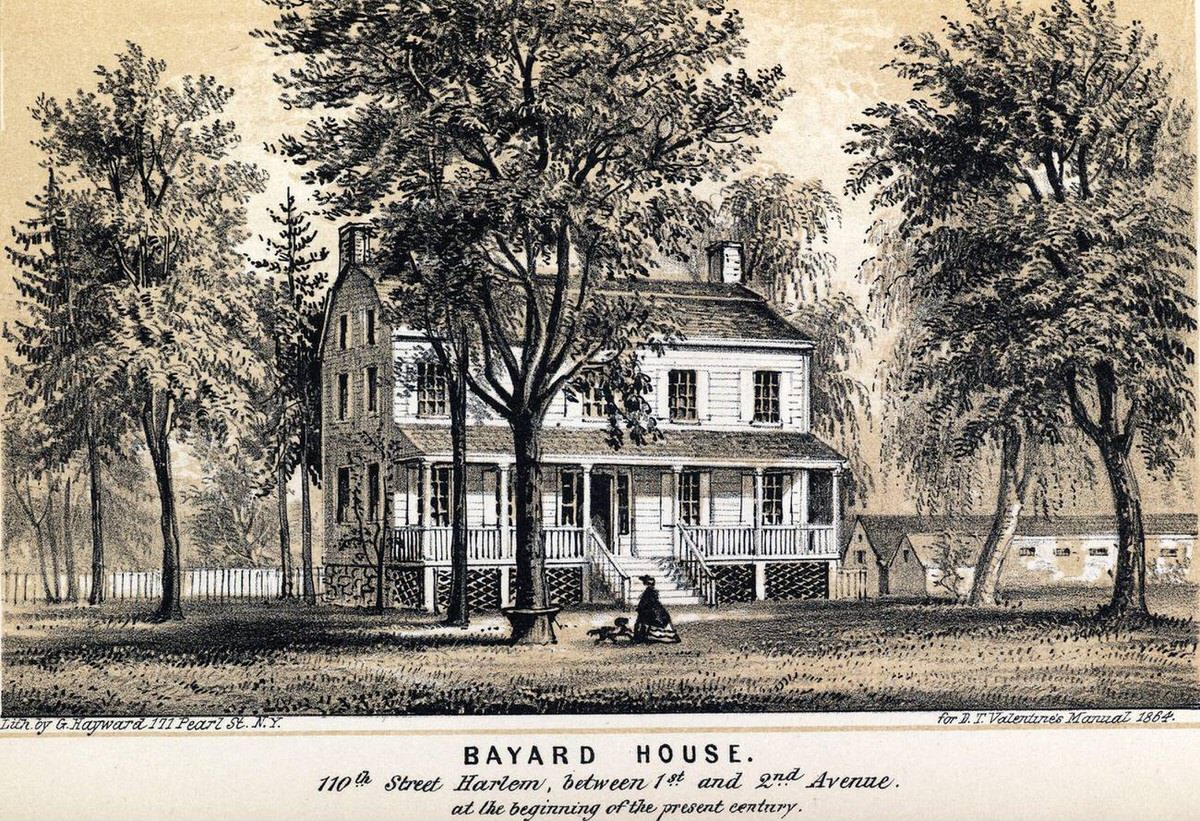 Bayard House On 110Th Street Between 1St And 2Nd Avenues, Harlem, 1800.