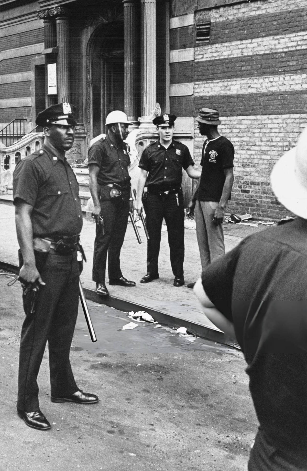 Young Man Being Questioned By Police During The Harlem Riots, 1964.