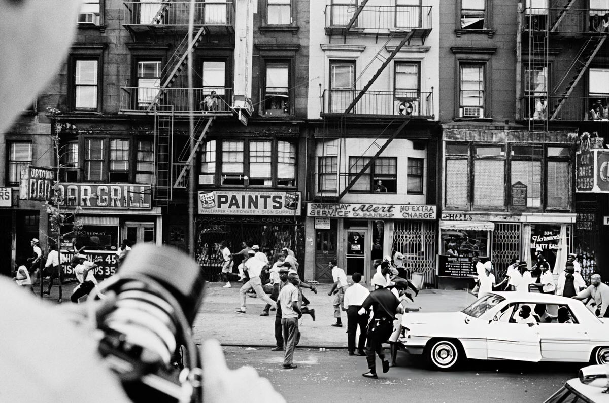 Rioting On Lenox Avenue Between 127Th And 128Th Streets, Harlem, 1964.