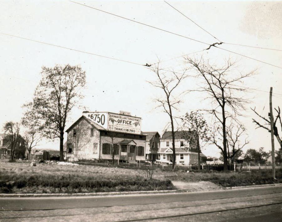 Bergen House On The North Side Of Jamaica Avenue At 205Th Street, Bellaire Terrace, 1922.