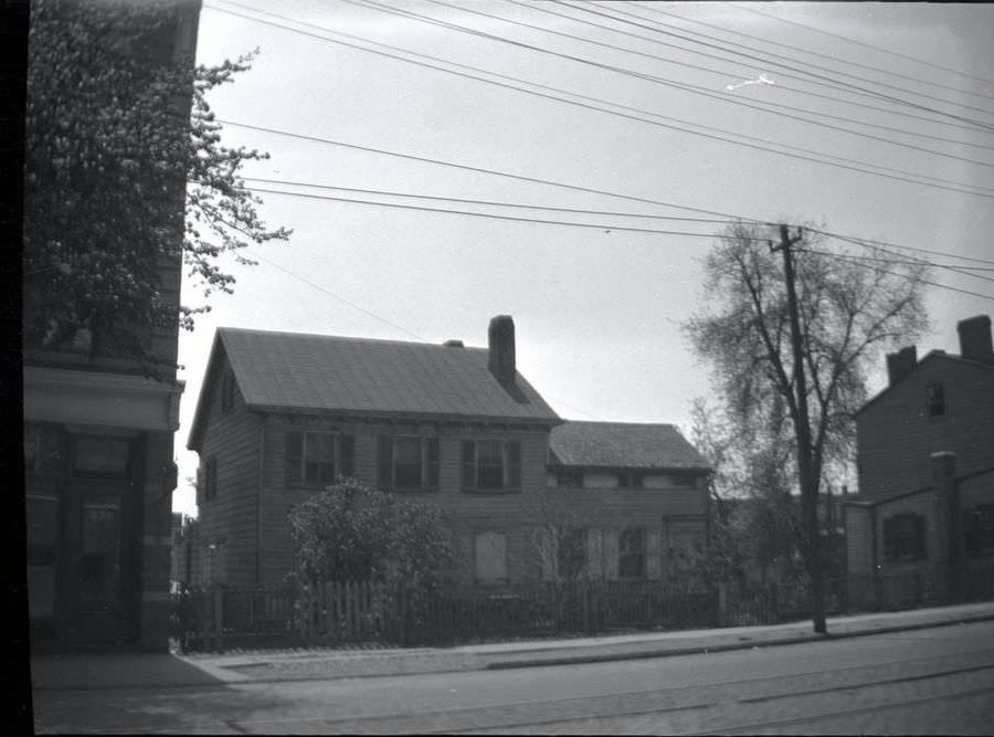 Pearsall House At 534 And 536 Fulton Street On The South Side Of Jamaica Avenue, 1923.