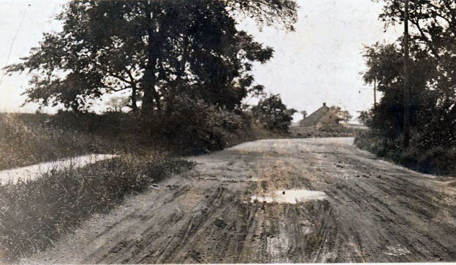 John Van Wicklen Homestead At The Northeast Corner Of Old South Road And Trotting Course Lane, 1922.