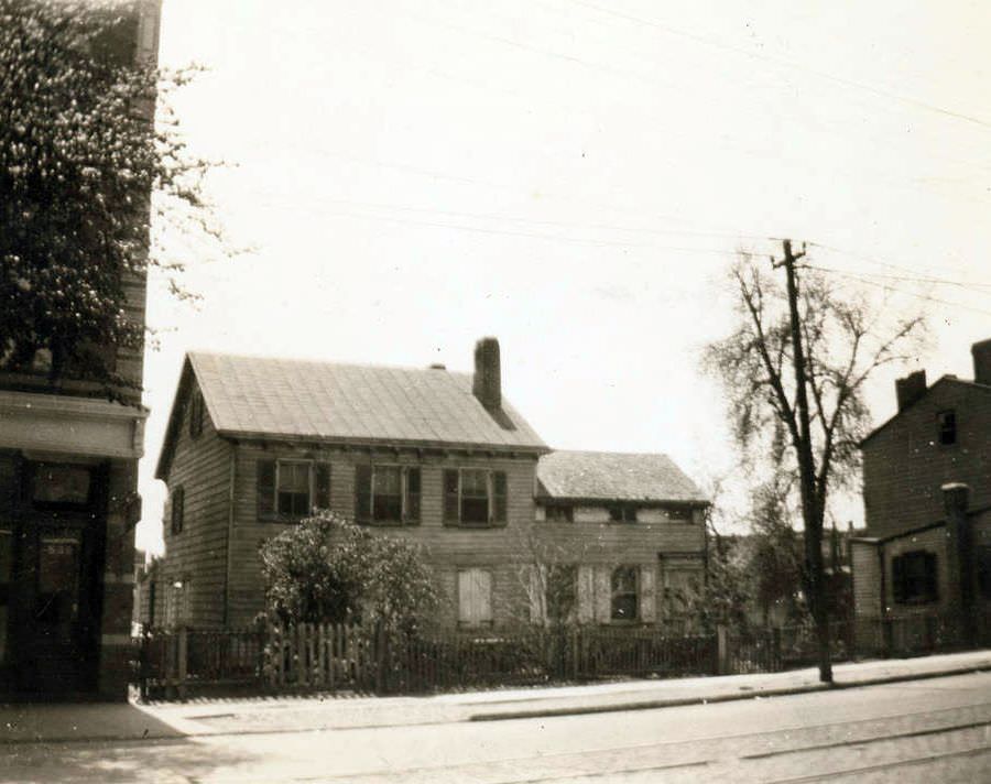 Pearsall House At 534 And 536 Fulton Street On The South Side Of Jamaica Avenue, 1923.