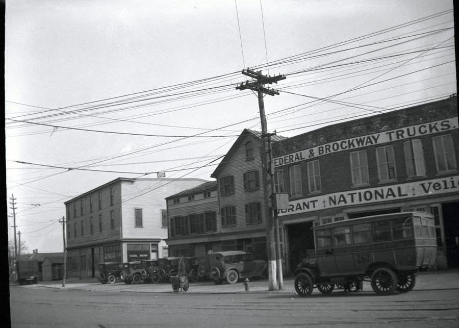 Thomas Callister Wagon Shop At The Southwest Corner Of Jamaica Avenue And Hempstead Turnpike, 1923.