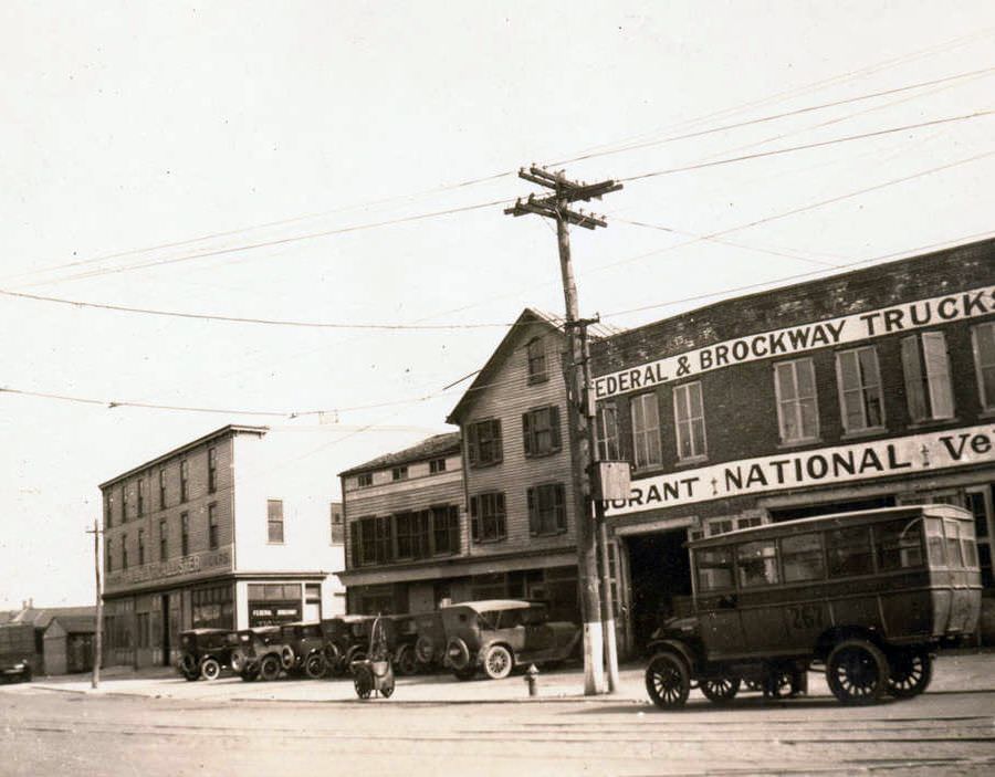 Thomas Callister Wagon Shop At The Southwest Corner Of Jamaica Avenue And Hempstead Turnpike, 1923.