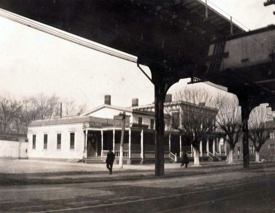 Dexter Park Hotel On The North Side Of Jamaica Avenue Opposite 75Th Street, Woodhaven, 1923.