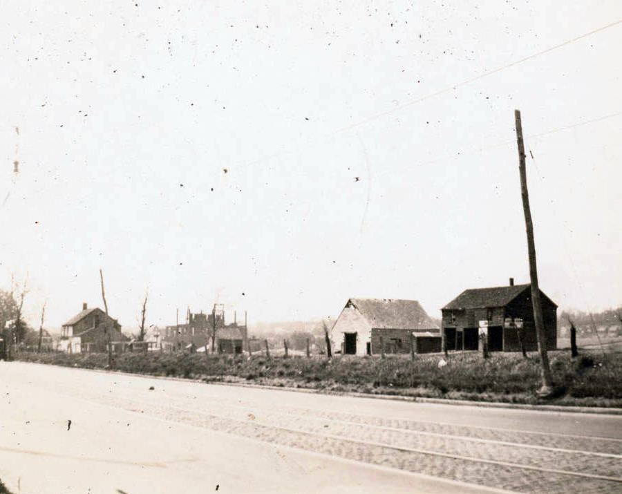 Garret Mccrum'S Barns At Jamaica Avenue And Carpenter Avenue, Hollis, 1922.
