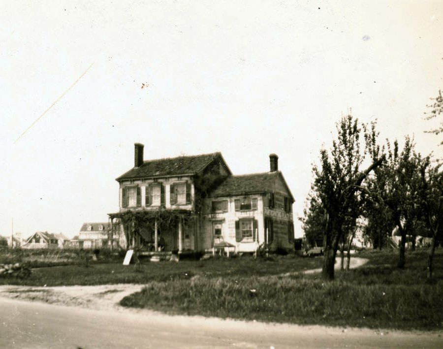 Francis Lott House On The North Side Of Hollis Avenue Near 196Th Street, Hollis, 1923.