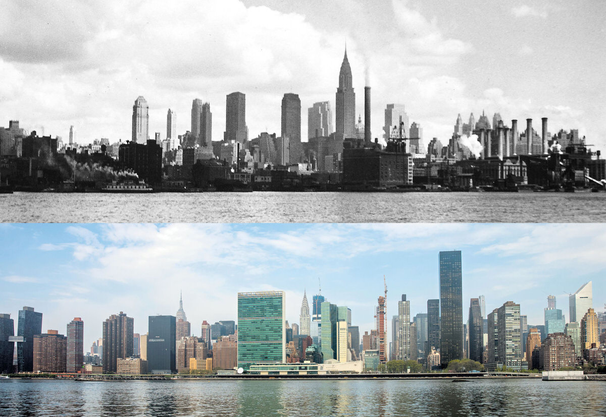 East Side Of Manhattan, 1931–2019.