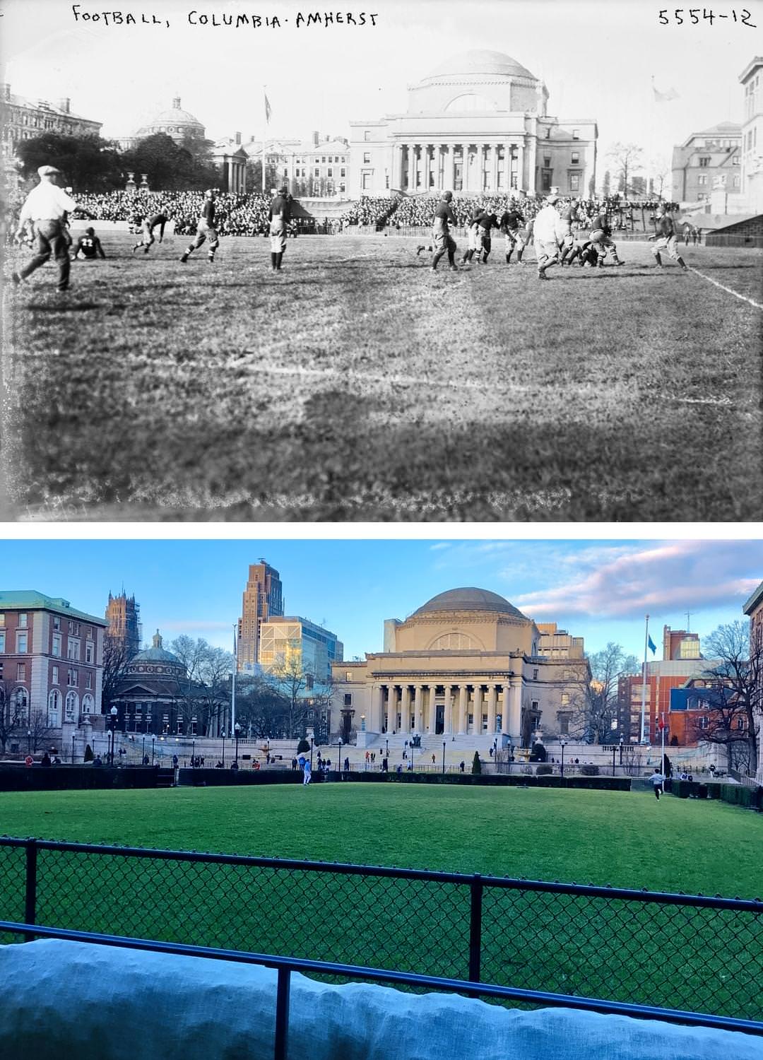 Looking North Toward Columbia University’s Low Memorial Library In Morningside Heights, Manhattan, 1920–2022.