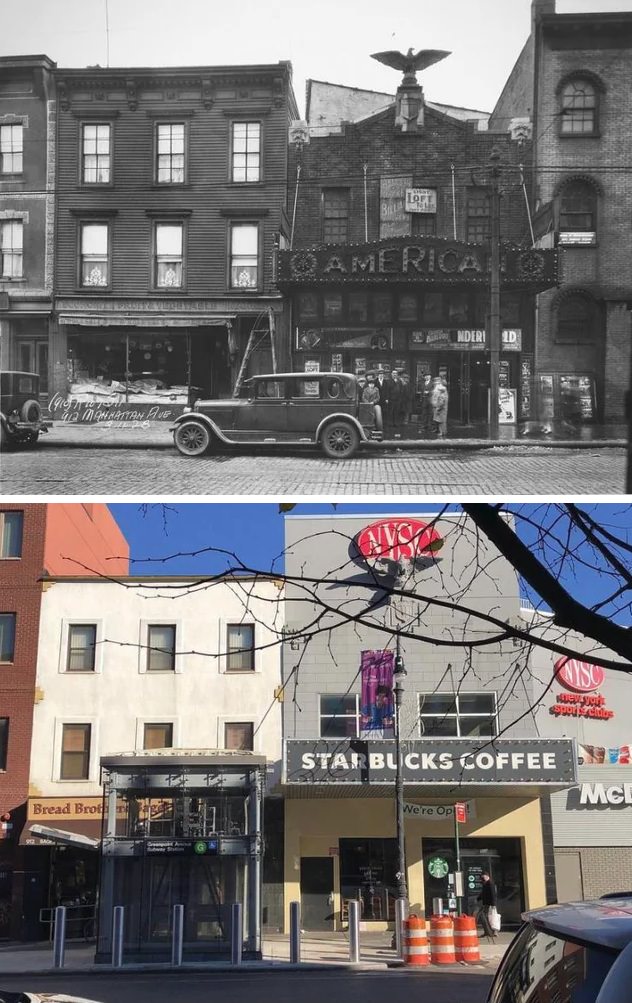 Manhattan Avenue Between Kent Street And Greenpoint Avenue, 1928–2021.