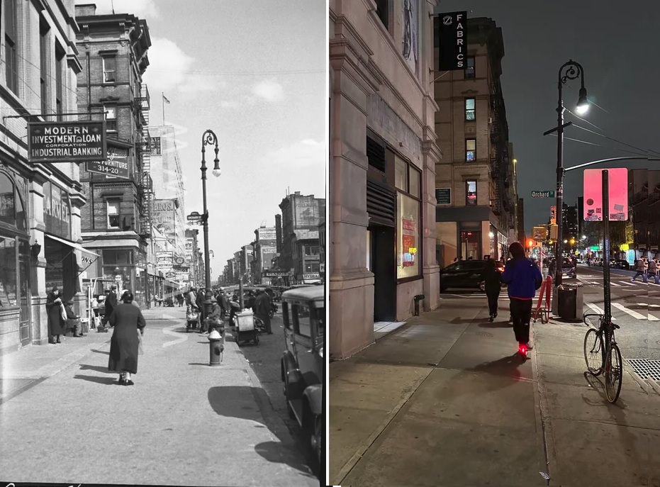Orchard And Grand Streets, Manhattan, 1934–2023.