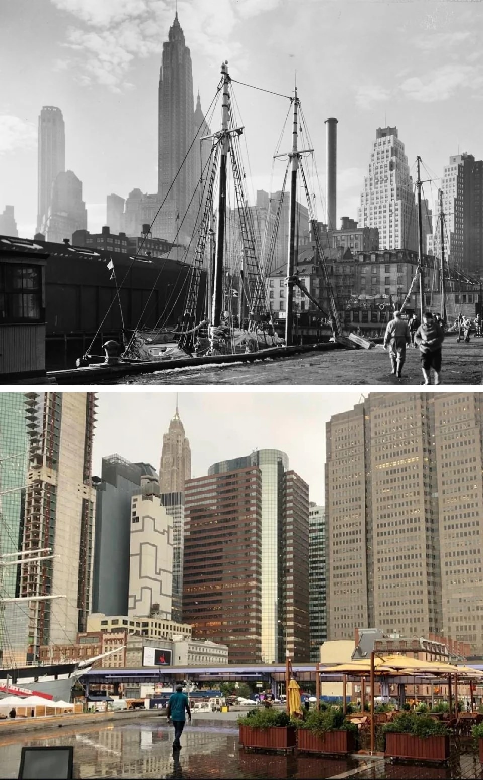 Pier 17, South Street Seaport, Manhattan, 1935–2023.
