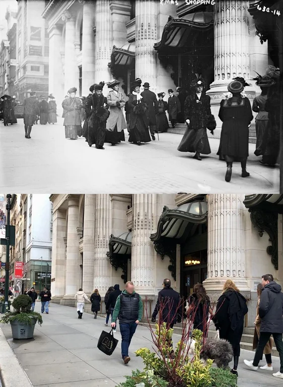 Looking North On The East Side Of 5Th Avenue From East 34Th Street, Midtown Manhattan, 1910S–2022.