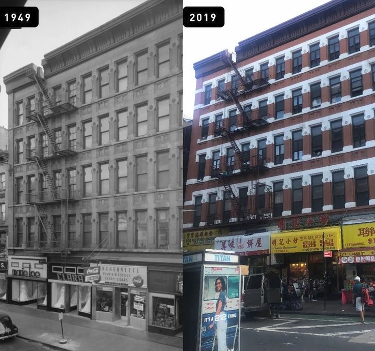 Grand Street In Lower Manhattan, 1949–2019.