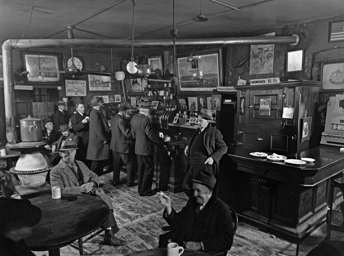Interior Of Mcsorley'S Old Ale House At 15 East 7Th Street, Manhattan, 1937.