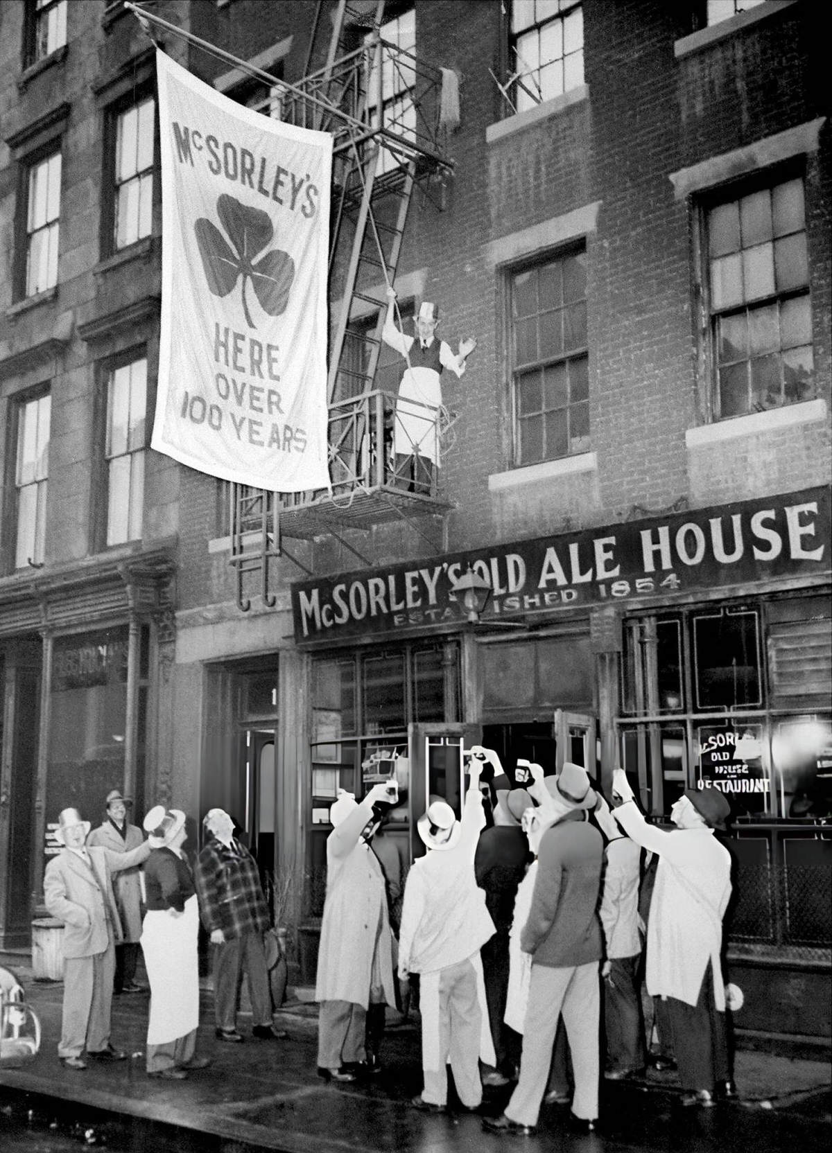 100Th Anniversary Celebration Of Mcsorley'S Old Ale House, New York, 1954.