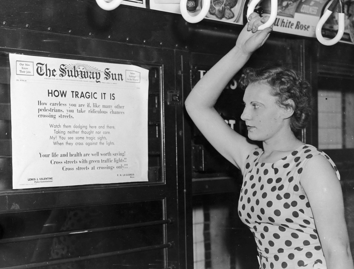 The Subway Sun Began Spreading Messages Of Passenger Courtesy To Subway Riders In 1918.