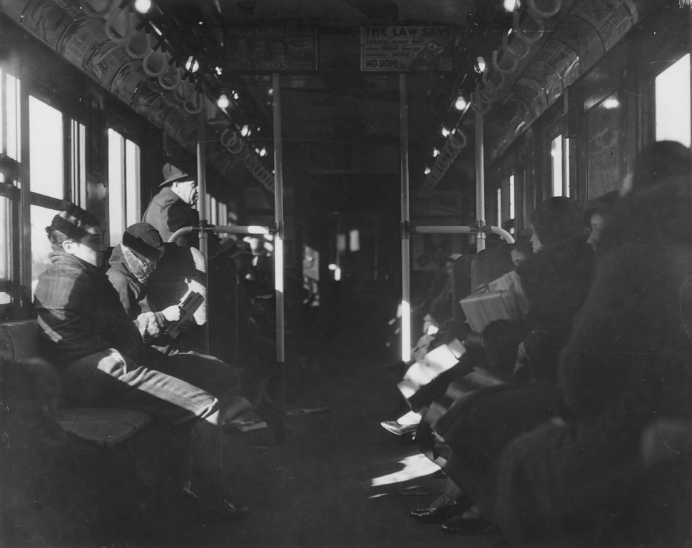 Even Back Then, Passengers Could Be Seen Reading, Talking, And Sleeping On The Train.