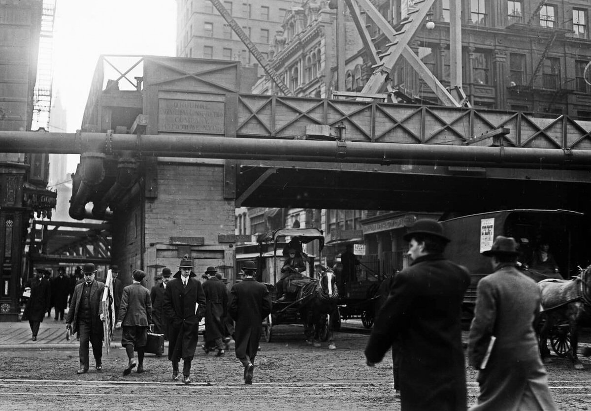 Subway Construction, New York, 1910S.