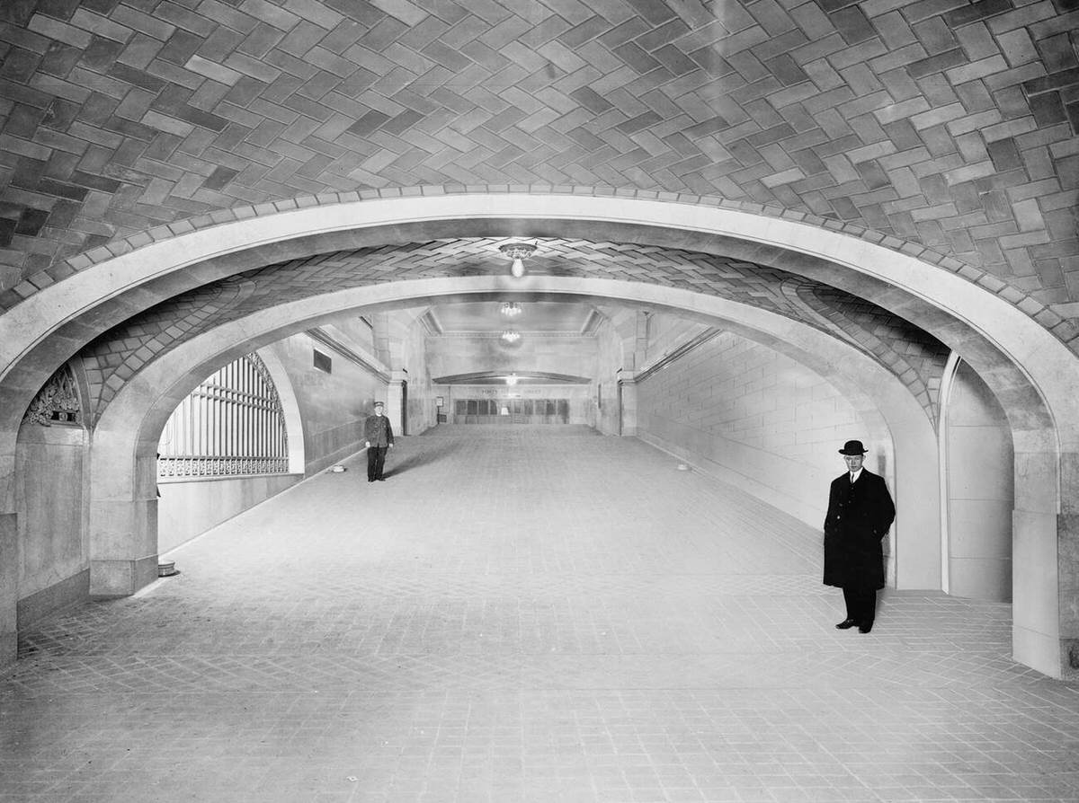Incline To Subway And Exits At Grand Central Terminal, New York, 1915.