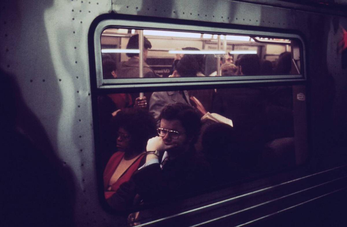 Subway Car Interior, New York, 1973.