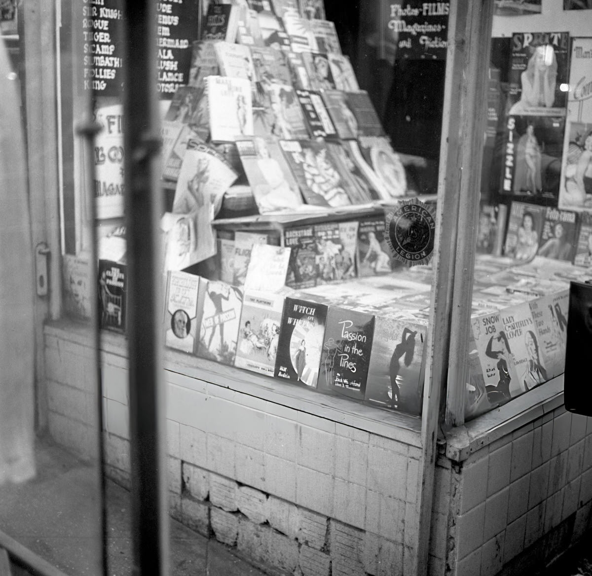 Times Square Movie Marquees And Newsstands, New York, 1960.