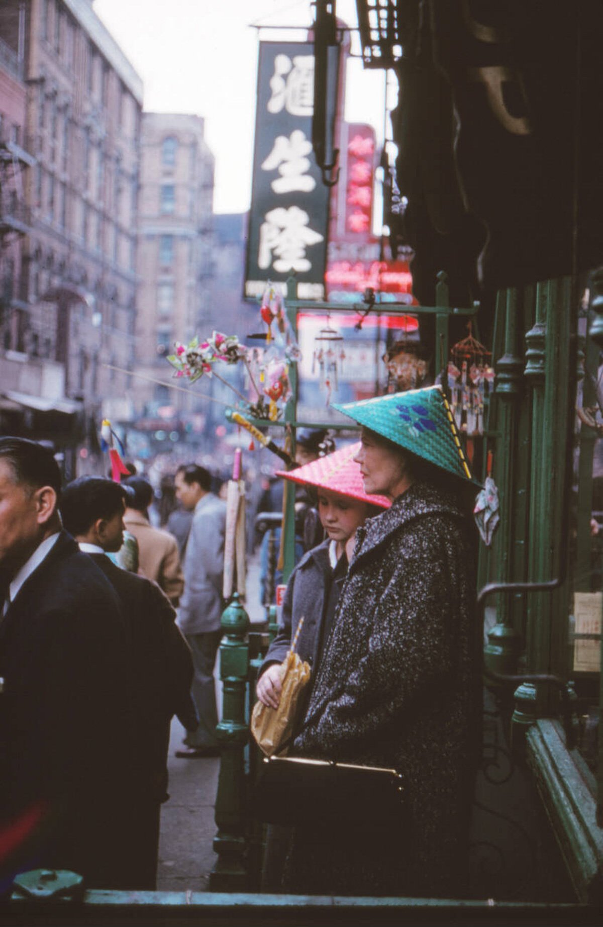 Chinese New Year Celebration In Chinatown, New York, 1963.