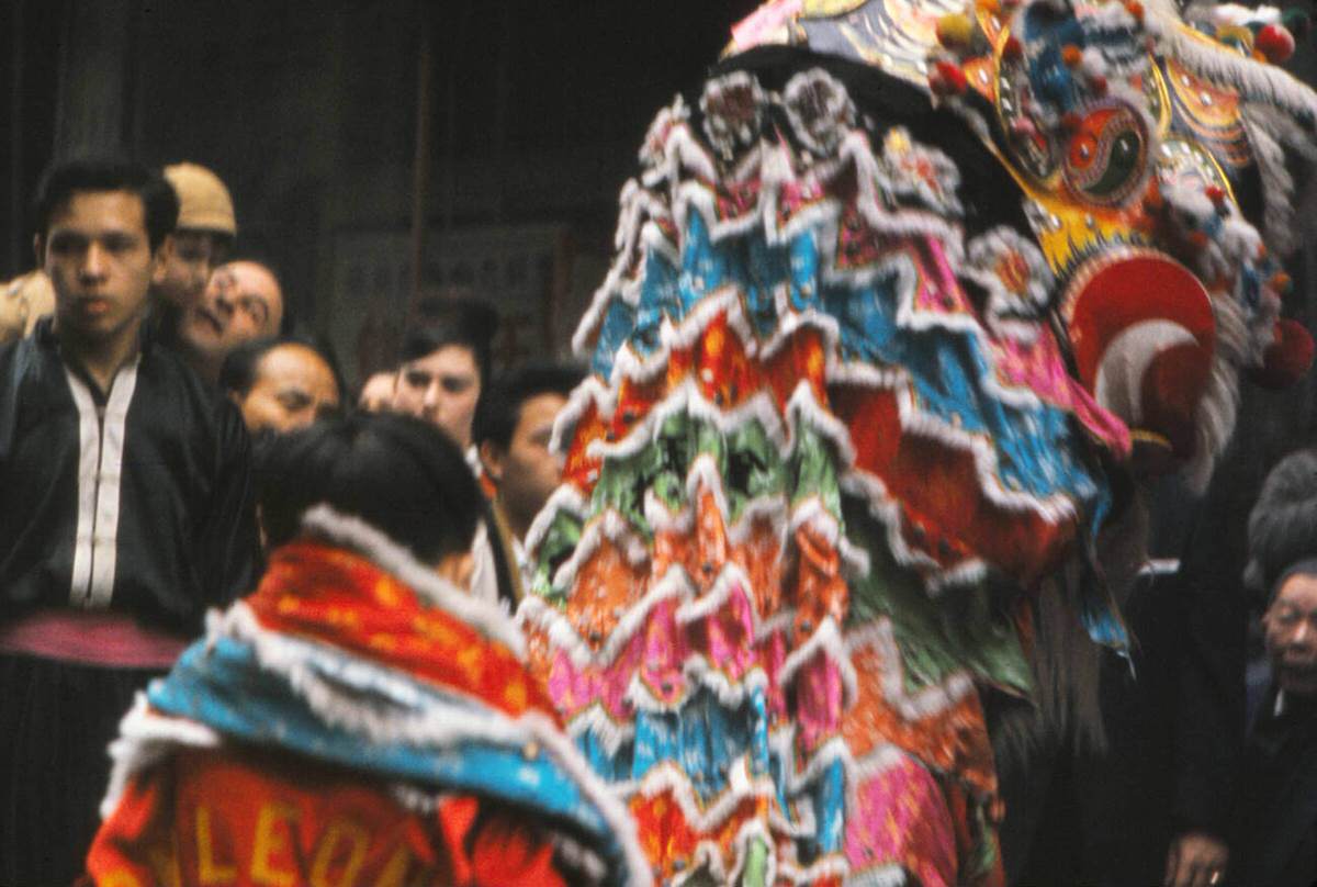 Chinese New Year Celebration In Chinatown, New York, 1963.