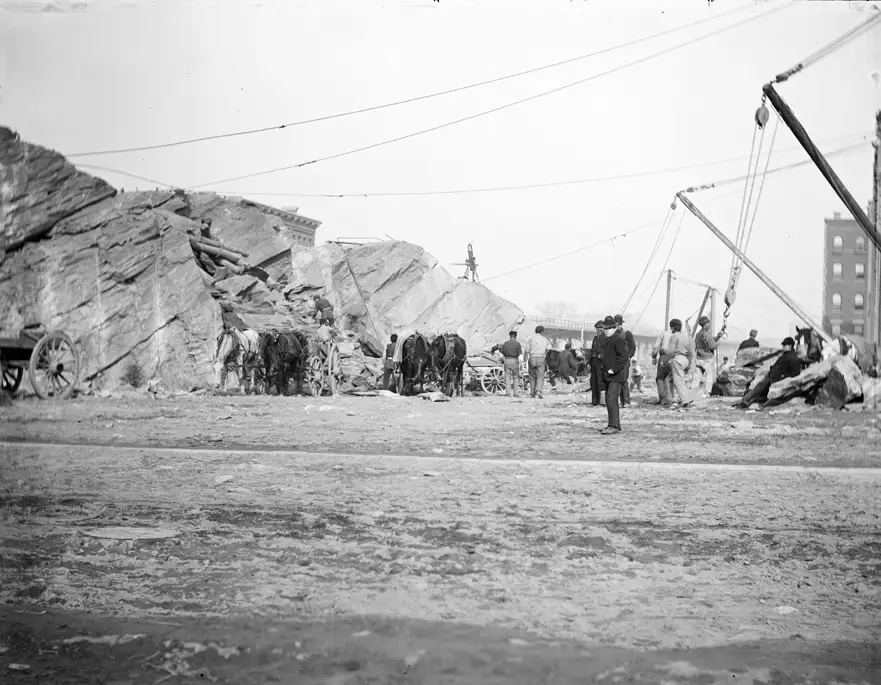 Robert L. Bracklow, Rocks, 81St Street And 9Th Avenue, December 1886.
