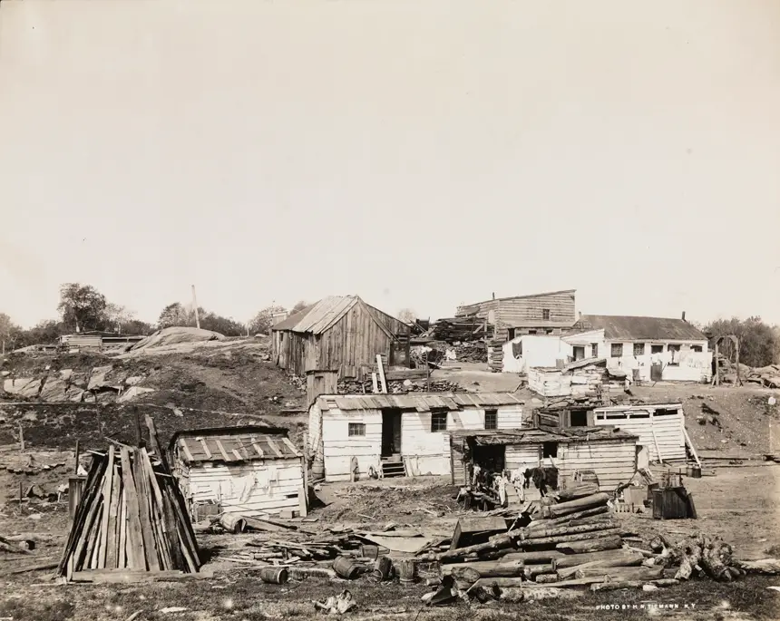 A Shantytown In East Harlem, Manhattan, In 1894.
