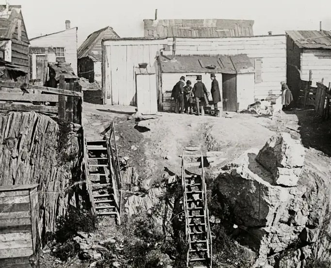 A Shantytown At 104 Fulton Street, Manhattan, In 1896.