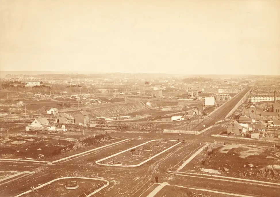 From The Photographic Series From The Roof Of George Ehret'S Home At Park Avenue And 94Th Street, 1882-83, By Peter Baab.