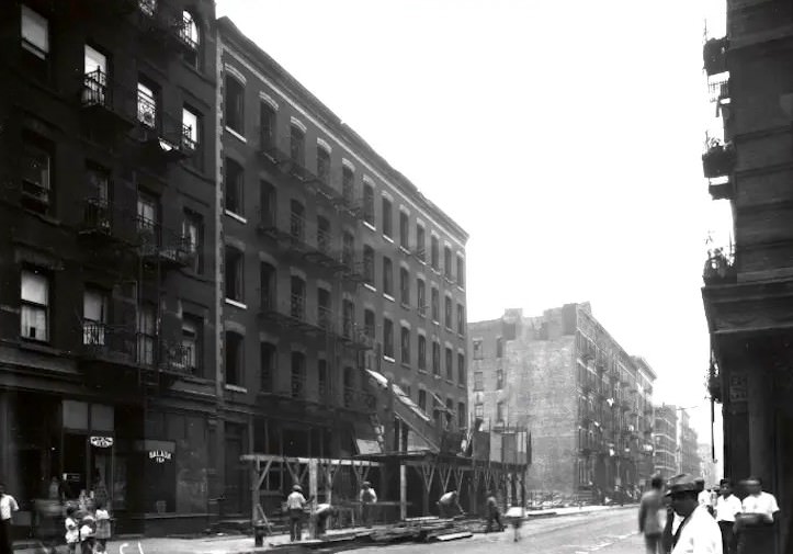 Manhattan'S Tenement Row, Demolition In Progress, Circa 1934-1938.