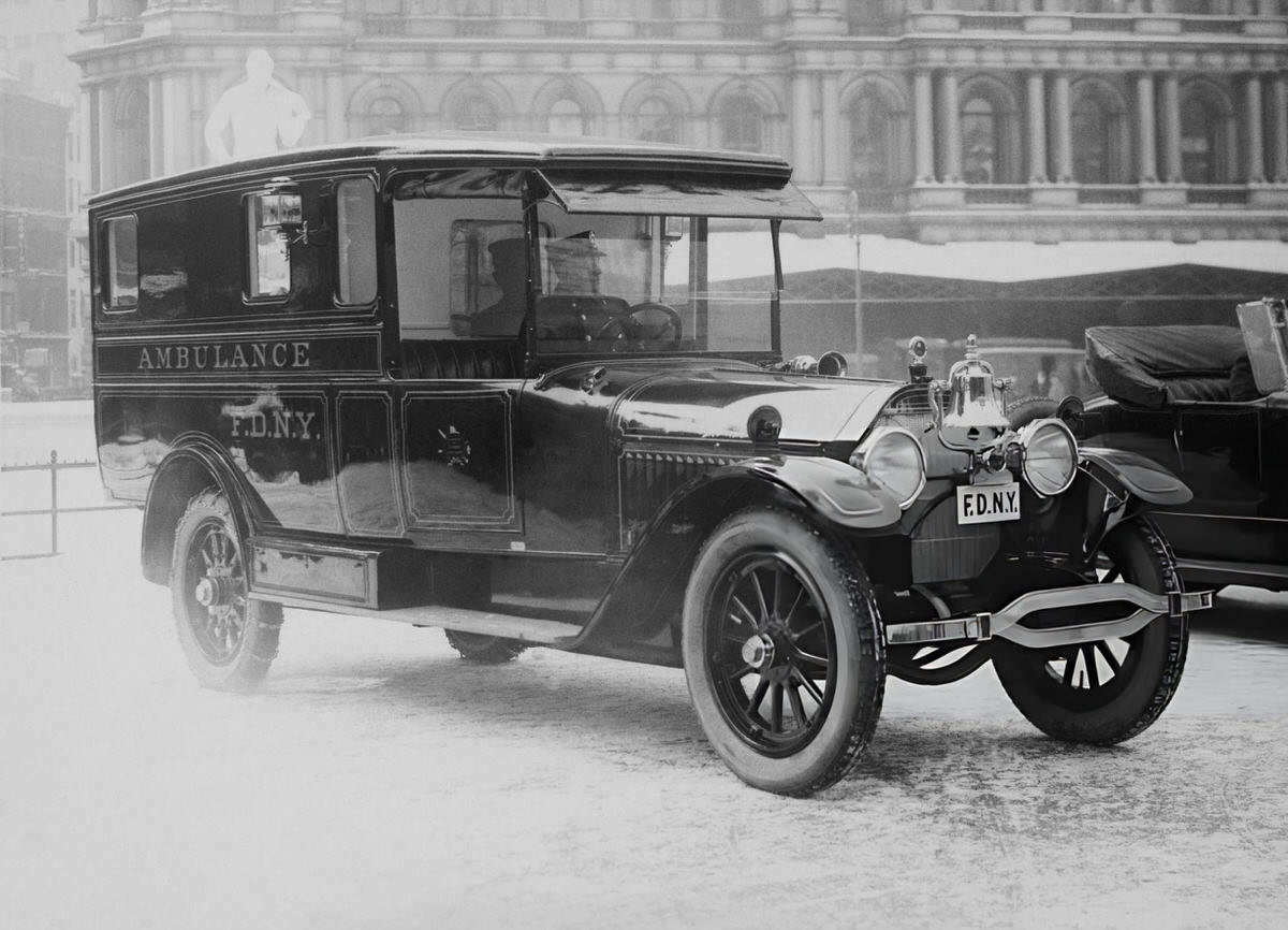 Presentation Of A New Ambulance To The New York Fire Department, 1901.