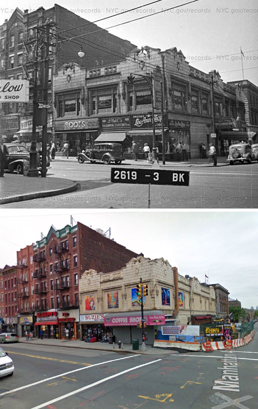 Meserole Avenue And Manhattan Avenue, Greenpoint, 1940S–2009.